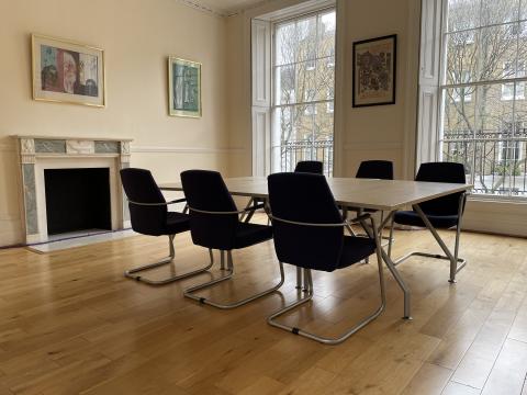 Meeting room overlooks 18th century John Street in Holborn, London WC1